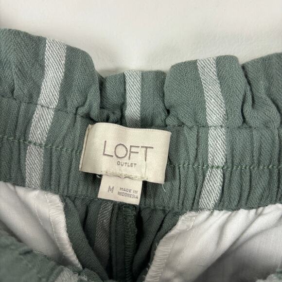 LOFT Paperbag Waist Pants Business Casual Neutral Medium - Picture 3 of 7